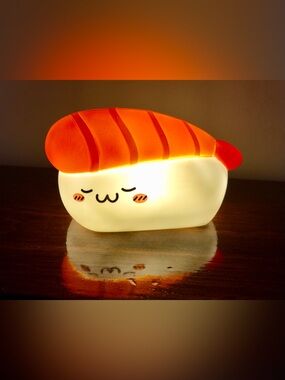 SMOKO Tempura Shrimp Sushi Battery Operated Small Area Lamp Kawaii Night Light